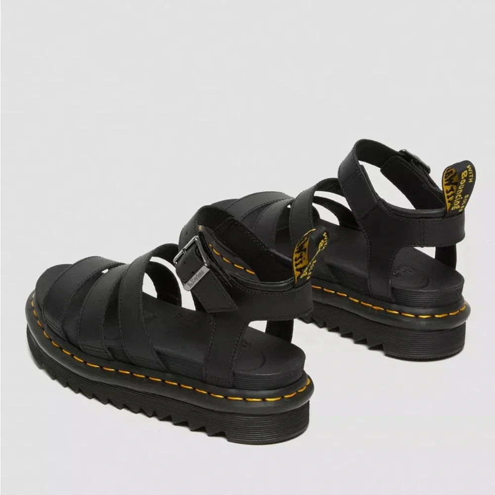 Dr Martens Blaire stewpot sandal in black 6 - Picture 6 of 16